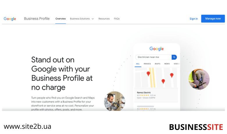 google small business site2b min  How Google Search works